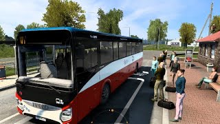 ETS2 BUS AND PASSENGER MOD V 146  IVECO BUS MOD  ETS2 BUS MODS  NO GRAPHICS CARD GAMEPLAY [upl. by Kriss]