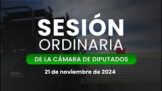 🔴Continuación de la Sesión Ordinaria de la Cámara de Diputados del 20112024 [upl. by Naujet352]