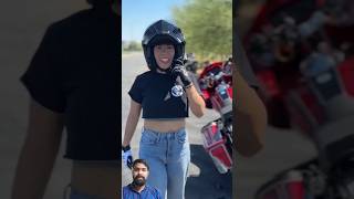 Why She Chooses Harleys bikergirl youtubeshorts [upl. by Blynn]