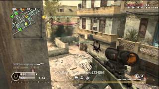 ONLINE COD4 Wallhack Radar Always On and Aim Assist  After Dash Update HD [upl. by Hnamik]