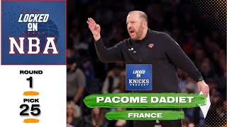 New York Knicks Draft Pacome Dadiet in 2024 NBA Draft [upl. by Centonze]