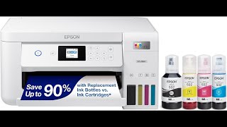 Epson EcoTank ET2850 Wireless Color AllinOne Supertank Printer with 2Sided Printing [upl. by Nohsreg576]