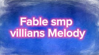 Fable smp villians Mellody  CMV [upl. by Ambros]