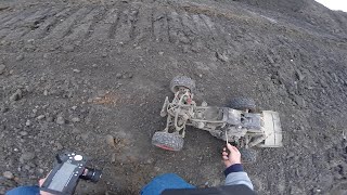 Rovan QShorty 15TH Petrol RC Car Flat Out In a Cloud Of Dust [upl. by Jeramie]