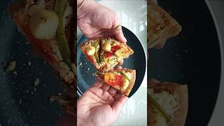 NO OVEN VEG PIZZA  HOMEMADE PIZZA shorts [upl. by Consuela153]