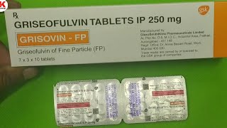 Grisovin FP 250mg tablet GSK  Griseofulvin tablets IP 250 mg review [upl. by Carlyn]