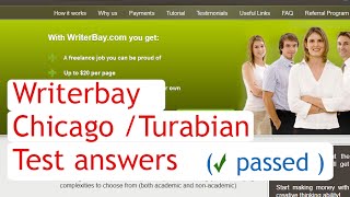 Writerbay Chicago Turabian Test answers [upl. by Avid559]