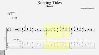 Clannad  Roaring Tides Guitar Tab [upl. by Teria]