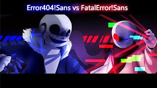 Error404Sans vs FatalErrorSans Animation [upl. by Odrautse]