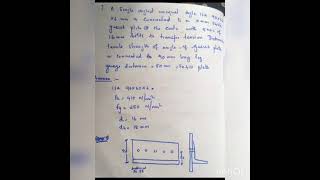 KTU S7 CE 401 DSS Module 2 Design of tension members  single angle [upl. by Carlson]