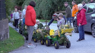 Da ist was los im Gasteinertal 1 KinderErntedankumzug in Bad Gastein Kötschachdorf [upl. by Ecirtap554]