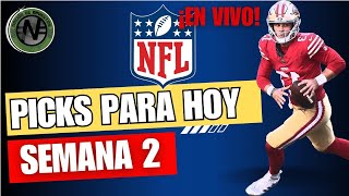 Apuestas NFL para hoy Picks de último minuto semana 2 [upl. by Gusta]