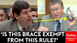 Thomas Massie Mercilessly Grills ATF Director About New Stabilizing Brace Rule [upl. by Tankoos]