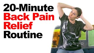 20Minute Back Pain Relief Routine with RealTime Stretches amp Exercises [upl. by Ainotna608]