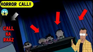 Shinchan banned horror episode in hindi😱  Horror Call  Toon dubber duo [upl. by Salocin]