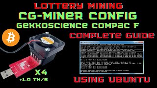 Mining with Compac F  CGMINER and CKPOOL Configuration  FULL GUIDE with EXPLANATION and OVERCLOCK [upl. by Evoy]