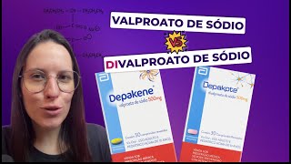 Qual a diferença entre Valproato e Divalproato de sódio [upl. by Tiertza]