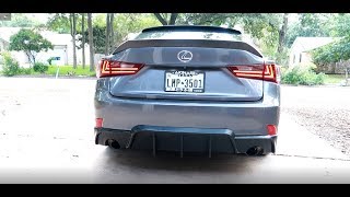 Lexus IS250 rear diffuser install [upl. by Damek88]