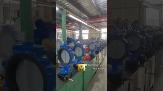 Butterfly Valve machine butterflyvalve valve worldsvalve worlds chinafactory valvefactory [upl. by Airotel187]