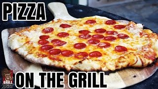 Pepperoni Pizza On The Grill Recipe  Grill Beast [upl. by Davida]