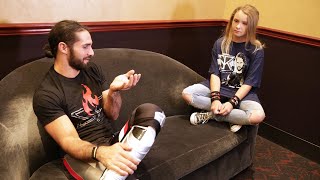 Seth Rollins grants Lizzy’s wish in Los Angeles [upl. by Arawaj]