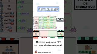 🎬PARTES DE LA ORACIÓN Juegos para crear oraciones GRAMÁTICA DIVERTIDA Ideas vuelta al cole [upl. by Elik]