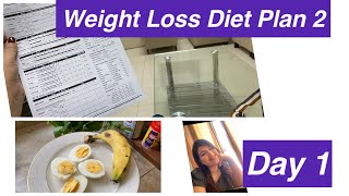 Day 1  Weight loss Diet Plan  What I eat in a day to lose 25kgs by Aleezay Reviews [upl. by Atiuqal999]