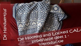 Hooked and Locked Crochet Along Proeflapje deel 1  introductie interlocking crochet [upl. by Jeanie812]