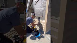 Vinyl siding installation with various nailers [upl. by Hedvig]