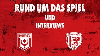 Rund um das Spiel des HFC gegen den Greifswald FC [upl. by Winola]