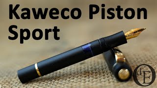 Kaweco Piston Sport Aluminium Black GT  review [upl. by Parsifal]