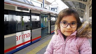 Vlog  Marmaray Gebze Halkalı Treni Nasıl  İnceleme  Ada İlk Defa Trene Biniyor [upl. by Sad]