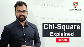 ChiSquare Test In Hindi  Chi Square Distribution Explained In Hindi  Ecoholics [upl. by Nnayr]