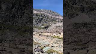 Mt Edwards Comeau Pass and Gunsight Peak from the Sperry Glacier trail glaciernationalpark [upl. by Hal875]