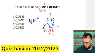 Resolução quiz nível básico 1112 [upl. by Heid971]