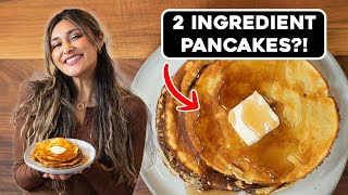 Pancakes with Just 2 Ingredients Keto Low Carb and Low Calorie [upl. by Esinereb]