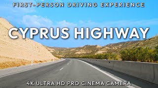 Driving Cyprus 4K  Paphos Limassol Highway [upl. by Danika]