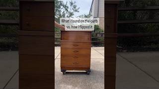 From curbside find to a quick and easy furniture flip Clean repair sand paint top coat done [upl. by Dallon]