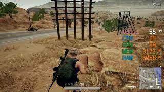 GeForce GTX 1050 ti  AMD Athlon 200GE  PUBG FPS Test Miramar Medium [upl. by Imuyam]