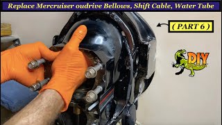 Replace Mercruiser alpha one gen 12 outdrive Bellows  PART 6 [upl. by Nemsaj]