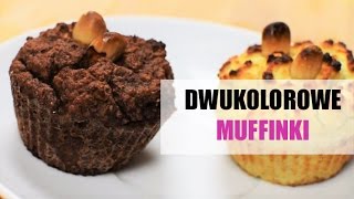 Zdrowe muffinki z mąki kokosowej w dwóch kolorach [upl. by Down]