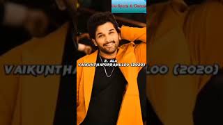 Allu Arjuns Top 5 Movies List  Allu Arjun shorts ytshorts viralshorts viralvideo movie [upl. by Llerroj]