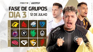 EWC FREE FIRE  RODADA 3  COPA DO MUNDO DE ESPORTS 🏆 FREEFIRE [upl. by Connor]