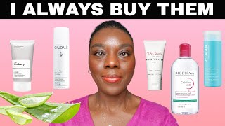 6 SKINCARE PRODUCTS I ALWAYS REPURCHASE  CaudalieBiodermaPaulas ChoiceThe OrdinaryDr Sams [upl. by Lairret]