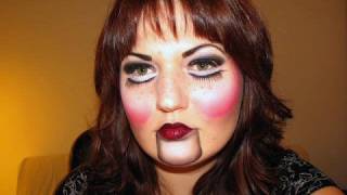 Ventriloquist Doll Makeup for Halloween [upl. by Sudnor]