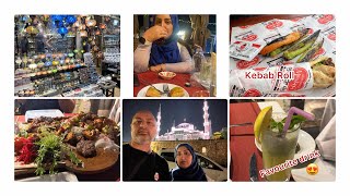 Dinner At ARARAT TERRACE Cafe And Restaurant With My Husband Details How To Travel In Istanbul [upl. by Monti]