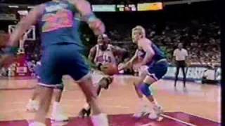 Michael Jordan 37 pts Amazing moves vs Cavs  1992 playoffs Gm 5 [upl. by Lledyl]