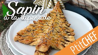 SAPIN FEUILLETÉ A LA TAPENADE MAISON 🎄 [upl. by Nurat865]