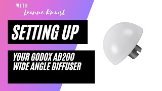 Get Diffused light with your Godox ADS17 WideAngle Diffuser Ball for AD200Pro AD360 [upl. by Aimak]