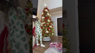 Let’s decorate one of my christmas trees  🎄❤️✨ christmastree christmas xmasdecor diy decor [upl. by Kreager262]